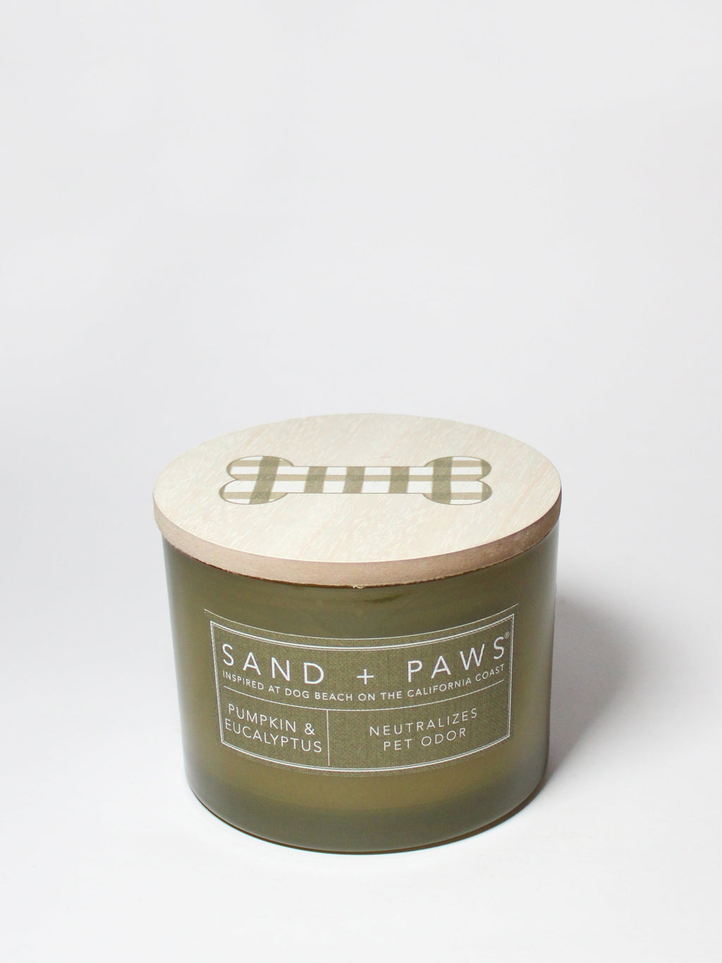 Sand + Paws Pumpkin & Eucalyptus 12 oz scented candle